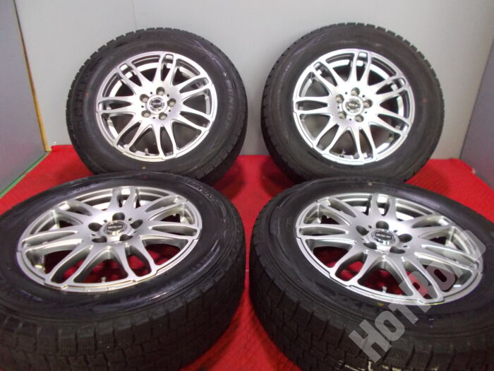 【中古スタッドレスセット】ダンロップ ウィンター マックス 195/65R15　SG-E 15ｲﾝﾁ 5H100　アルミセット4本