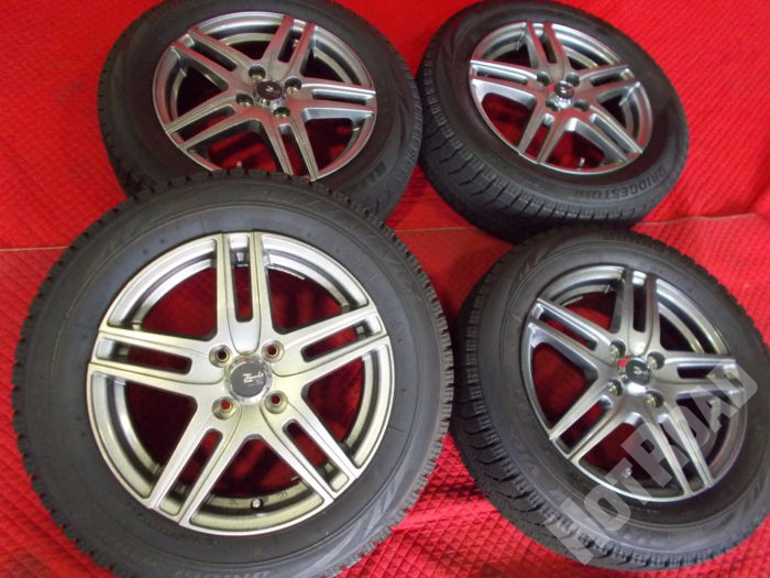 【中古スタッドレスセット】ブリヂストン VRX　175/65R15　15インチ4H100　アルミセット4本