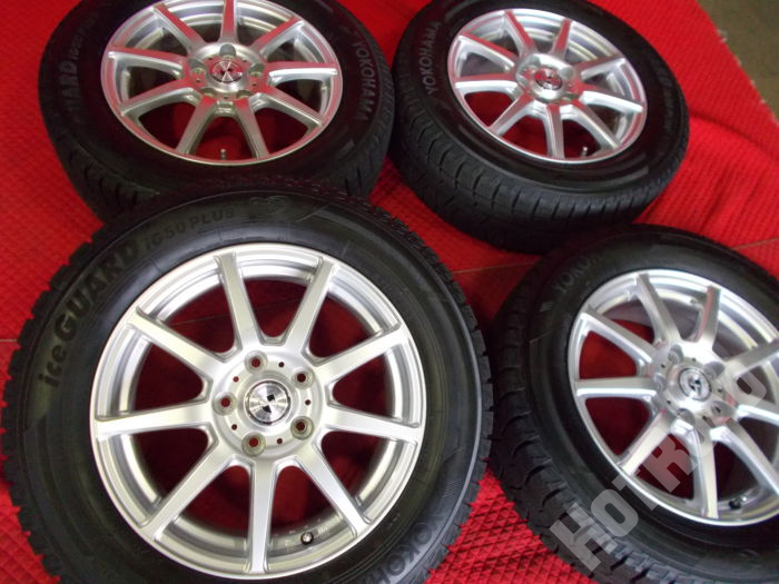 【中古スタッドレスセット】ヨコハマ アイスガードiG50+ 215/60R16　16インチ5H114.3　アルミセット4本