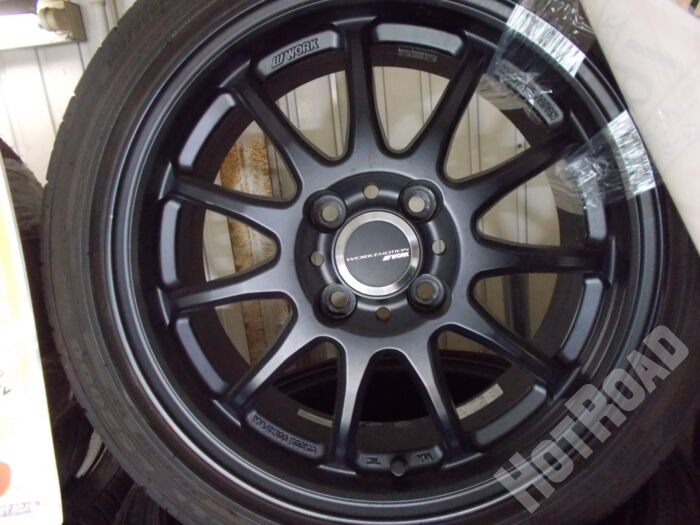 中古ホイールタイヤセット　WORK エモーション11R 15ｲﾝﾁ 4H100　GOODYEAR LS2000 165/55R15　アルミセット4本