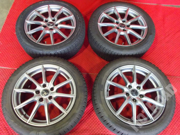 【中古スタッドレスセット】ブリヂストン VRX2　215/50R17　17インチ5H114.3　アルミセット4本