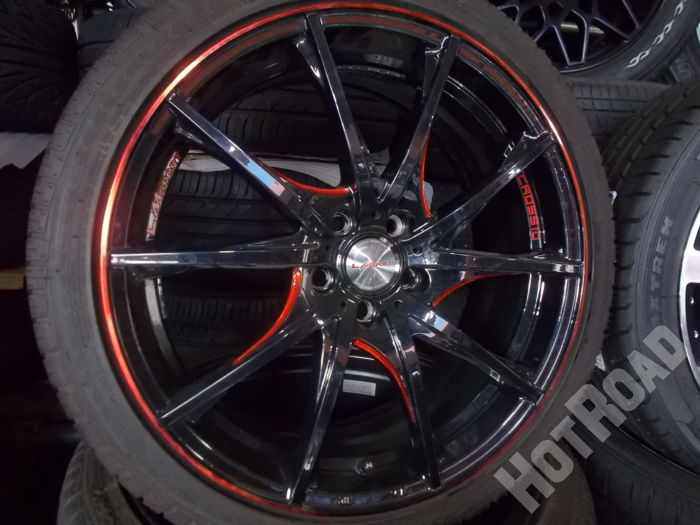 【中古タイヤホイールセット】ATR SPORT 215/40R18　LM SPORT 18インチ5H100 アルミセット４本