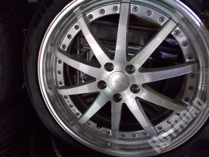 【中古ホイール + 新品タイヤセット】WORK グノーシス 20ｲﾝﾁ 5H114.3　MINERVA RADIAL F205 245/40R20　アルミセット4本