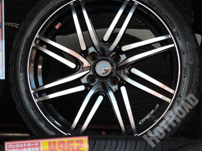【中古ホイールタイヤセット】Weds レニオス 17インチ ファルケン 205/45R17 アルミセット4本