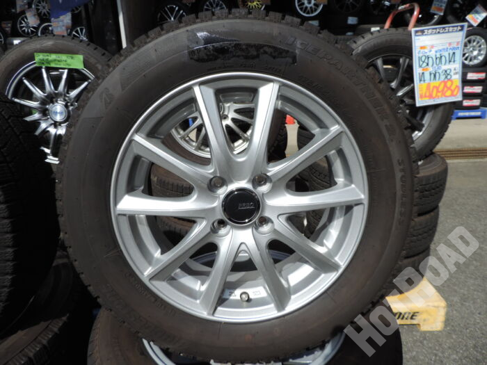 【中古スタッドレスセット】ブリヂストン ブリザックVRX2　175/65R15　ECO FORME　15インチ 5H114.3　アルミセット4本