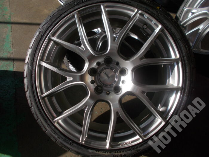 【中古ホイール + 新品タイヤセット】RAYS HOMURA 2×7AG 19ｲﾝﾁ 5H114.3　Pinso 235/35R19　4本セット