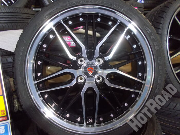 【新品ホイール + 中古タイヤセット】STEINER 17ｲﾝﾁ 4H100　ATR SPORT 205/40R17　4本セット