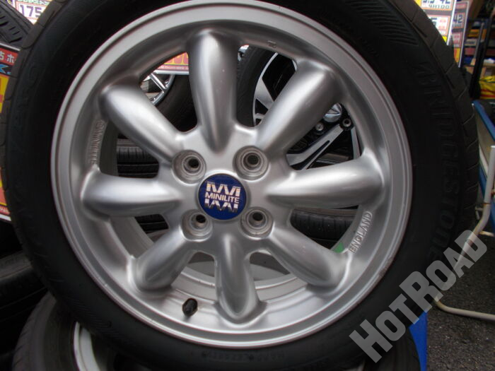 【中古ホイールタイヤセット】ブリヂストン Plays　165/55R15　15インチ 4H100　アルミセット4本