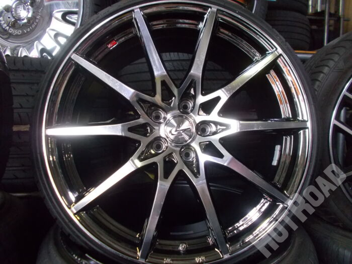 【中古アルミセット】Weds LEONIS 20インチ 5H114.3　DELINTE 225/30R20　4本