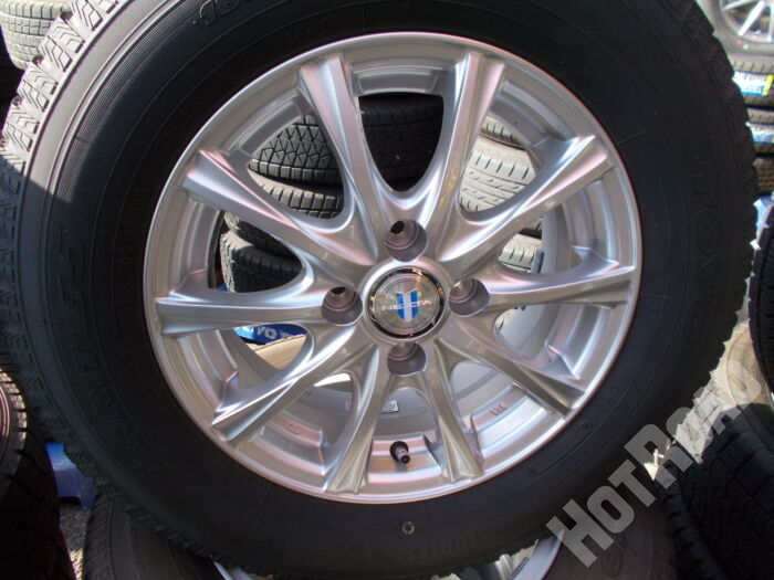 【中古スタッドレスセット】トーヨー　185/70R14　14インチ 4H100　アルミセット4本