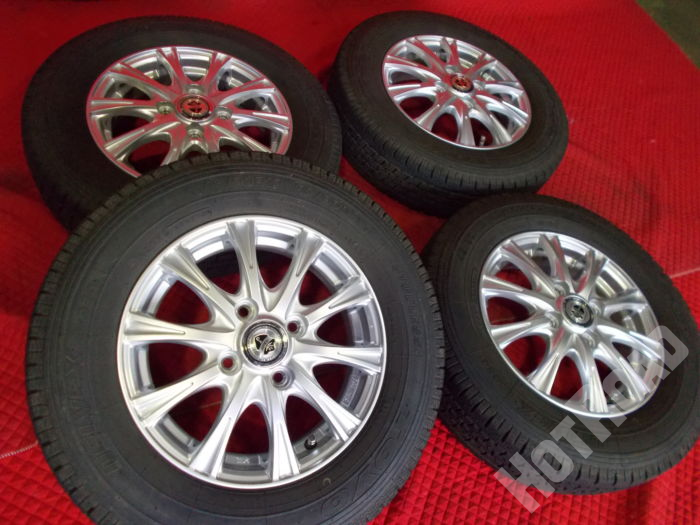 【中古スタッドレスセット】トーヨー DELVEX 145/80R13 13インチ4H100 アルミセット4本