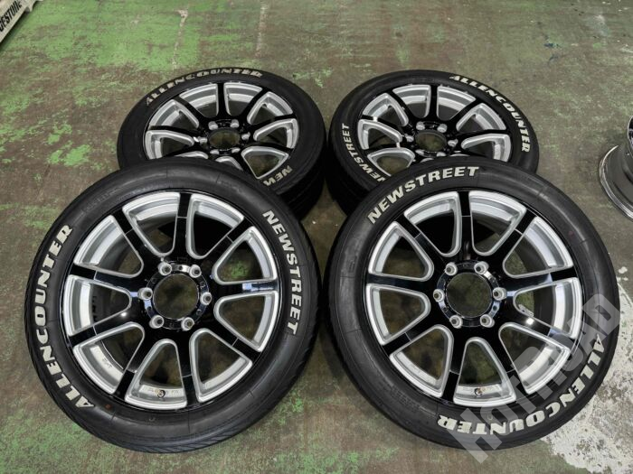 【中古】WORK スライス9 18インチホイール +【中古】ALLCOUNTER 225/50R18 107/105 2021年製 4本セット