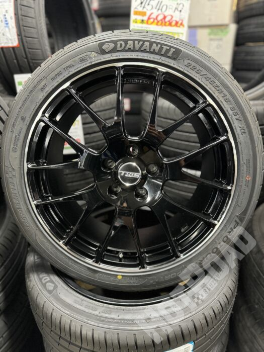 【美品】TWS Exlete ForGed 18インチ 5H114.3 アルミホイール(中古) 225/45R18 2022年製(新品)4本セット 東郷店