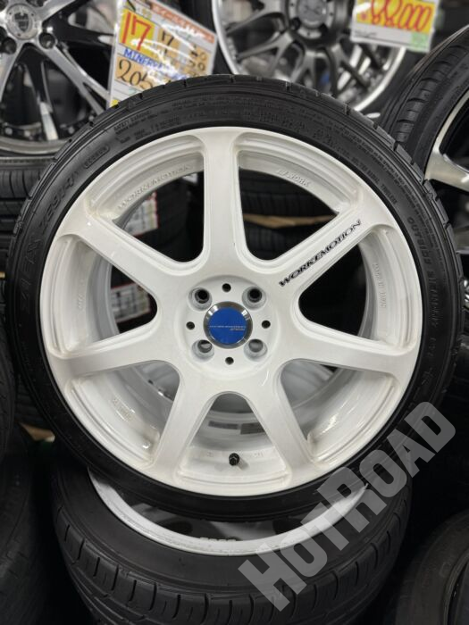 【中古】WORK EMOTION T7R 17インチ 4H100 アルミホイール(中古) 215/40R17 2022年製(中古)4本セット 東郷店