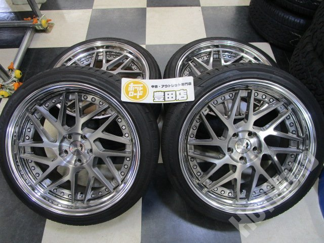 LEON HARDIRITT Geist 19インチ 8.5J +35 / 9.5J +35 5H112 + Hankook VENTUS V12evo2 225/40R19 + 255/35R19 2019年製【豊田店】