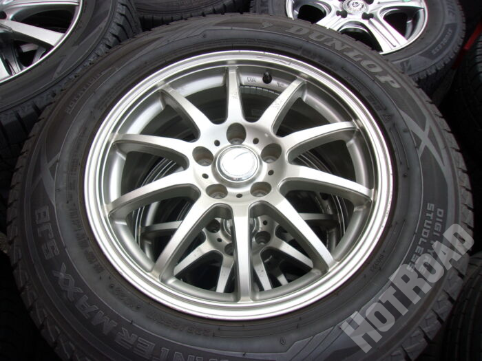 【中古スタッドレスセット】ダンロップ 225/65R17 STRANGER 17インチ 5H114.3 アルミセット4本