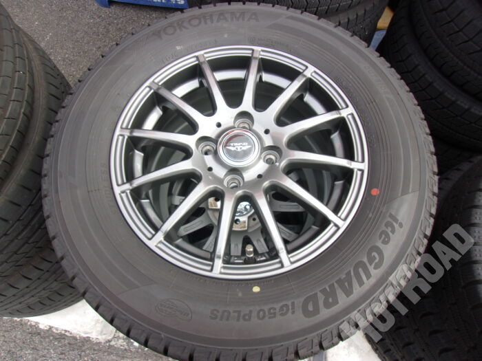 【中古スタッドレスセット】ヨコハマ 185/70R14 TEAD 14インチ 4H100 アルミセット4本