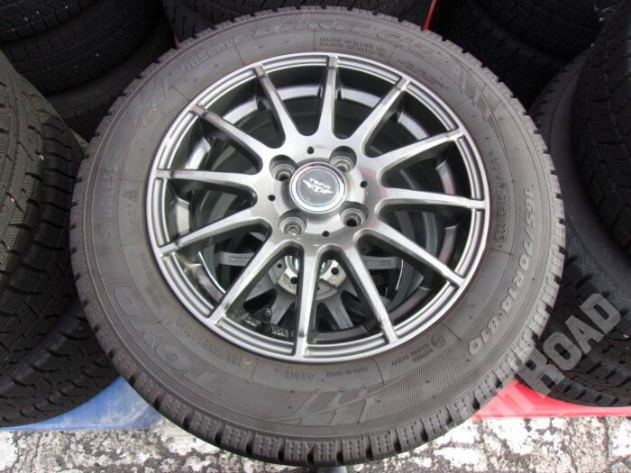 【中古スタッドレスセット】TOYO 165/70R14 TEAD 14インチ 4H100 アルミセット4本