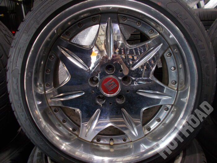 【中古ホイール + 新品タイヤセット】WORK LS 19インチ 5H114.3 MAXIMUS 245/40R19 アルミセット4本