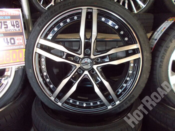 【中古ホイールタイヤセット】MINERVA 225/35R19 シャレン XP-55 19インチ 5H114.3 アルミセット4本