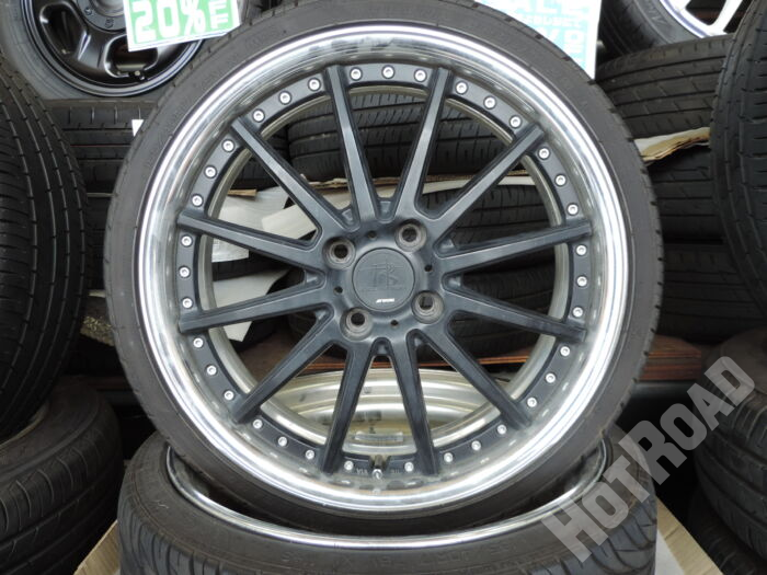 【中古ホイールタイヤセット】WORK RIZALTADO 17インチ 4H100 ナンカン 165/40R17 アルミセット4本