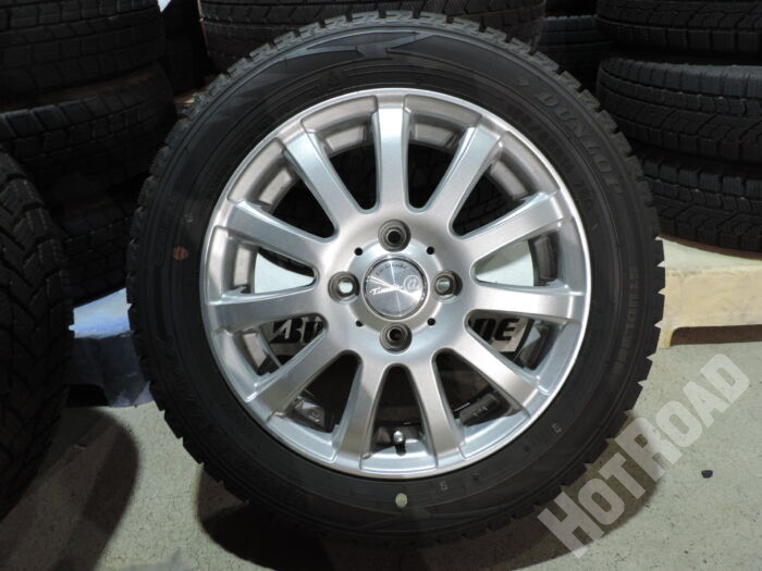 【中古スタッドレスセット】 LA STRADA Tirado α 14インチ ダンロップ WM02 155/65R14 4本セット