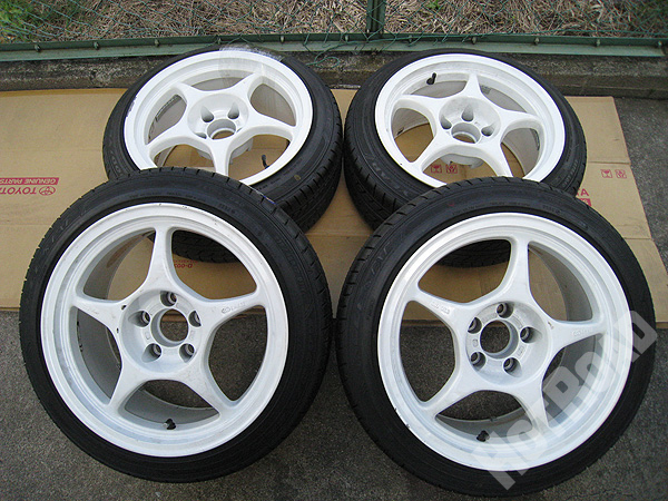 希少 レア エンケイ ENKEI RP-N1 17x9JJ +15 PCD114.3 5H グッドイヤー 215/45R17 BNR33 GT-R 新品タイヤ 中古ホイール 4本セット