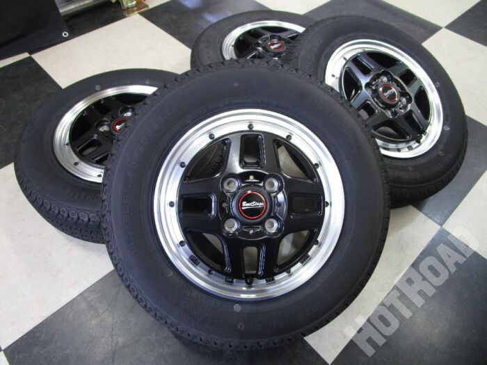 BLEST Beat Stage 12インチ 4J +43 4H100 + ヨコハマ SUPER VAN 356 145/80R12 2022年製【豊田店】