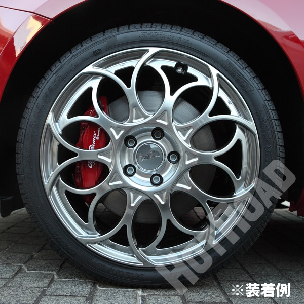 未使用 展示品 アルファロメオ ジュリエッタ ケンオクヤマ DESIGN ホイール センターキャップ グレー K.O.002 4本セット