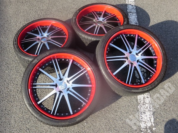 RIVERSIDE ALTCTADT リバーサイド 22×10J PCD120 中古タイヤホイール4本セット BMW X5