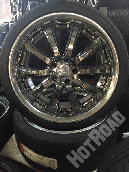 新品SET☆RAYS ブラックフリート V810 19インチ 235/35 265/30 クラウン、マークX