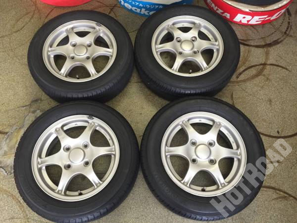 カプチーノ 純正 5J-14 114.3 4穴 ヨコハマ 175/65R14