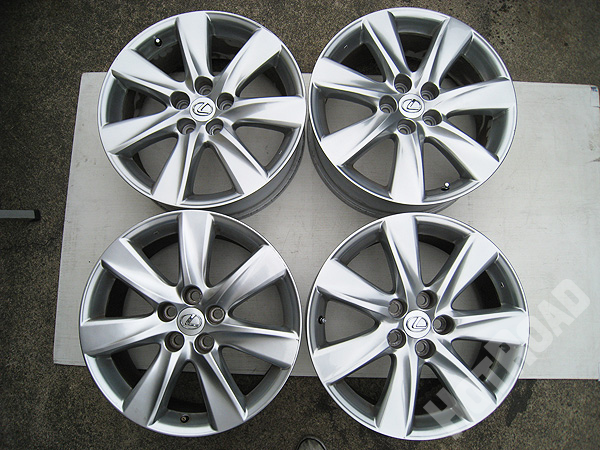 レクサス LS460 LS600h 純正 19x8J +35 PCD120 ナット付属 中古ホイール 4本セット