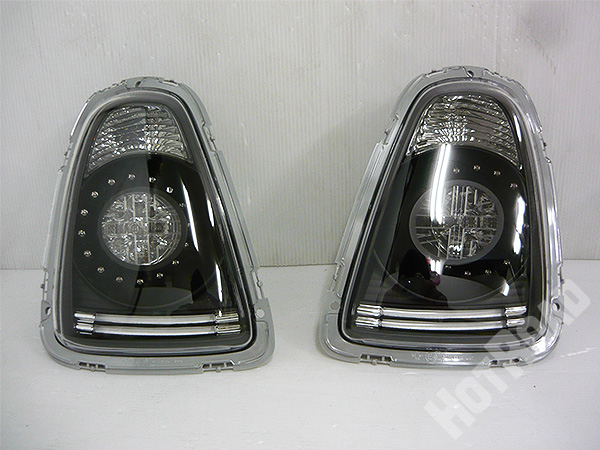 未使用 BMW R56 R57 MINI ミニ Ciraya LEDクリアテールランプ ブラック&クローム ユニオンジャック 左右 TL-MINR56-C-BC