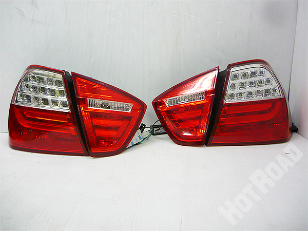 AGLE EYES イーグルアイズ BMW 3シリーズ E90 /E91 4ドアセダン用 LEDテールランプ テールライト レッド&クリアー BM100-BERE4-3V