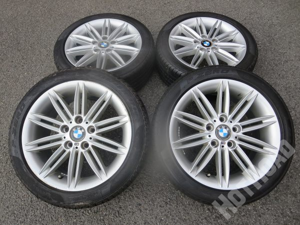 BMW 1シリーズ E87 120i 116i Mスポーツ純正 17×7.0J+47 17×7.5J+47 PCD120 PZERO 205/50R17 225/45R17中古タイヤホイール4本セット